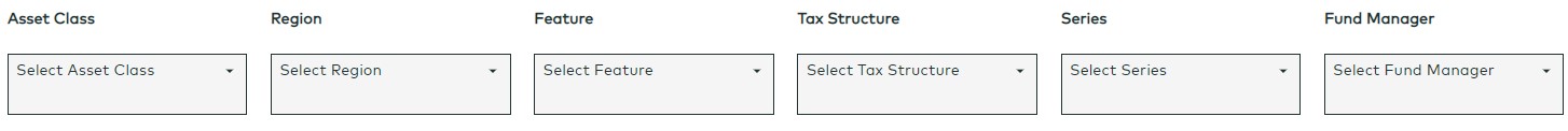 AGF Product Finder Filters