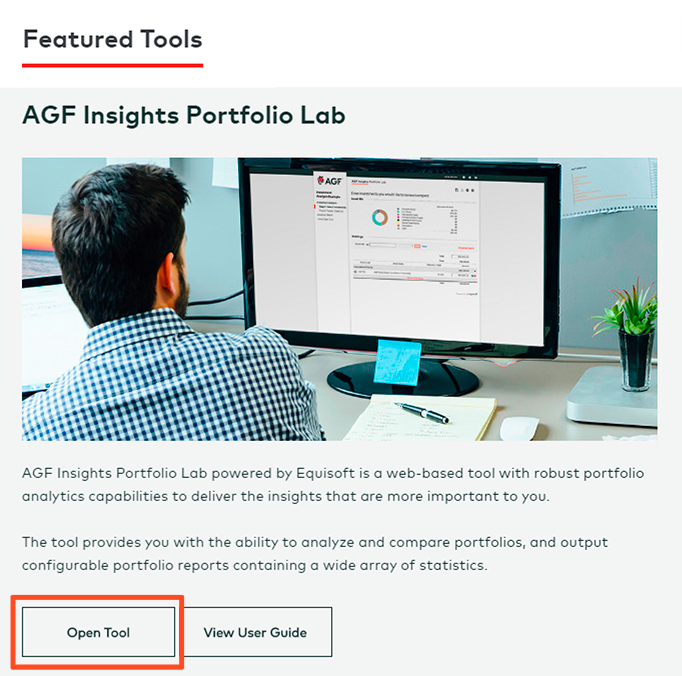 AGF Insights Portfolio Lab Access